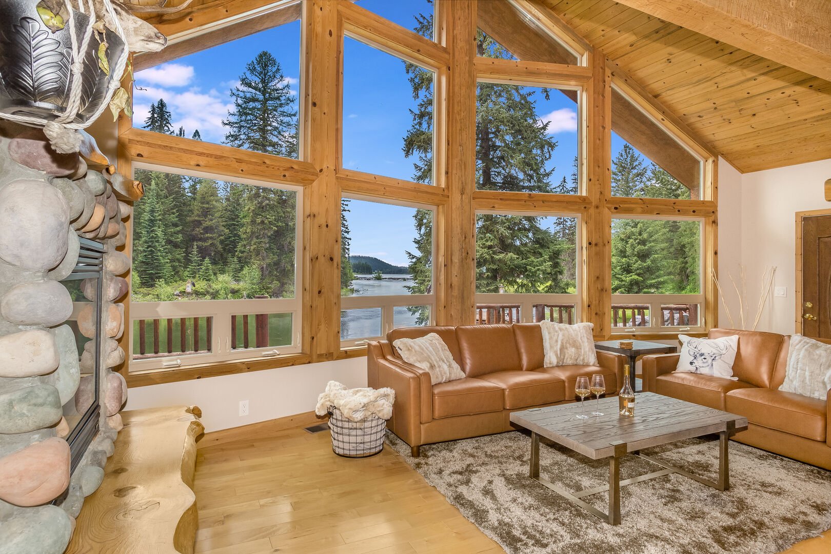 Inside one of our 2023 vacation rentals in Whitefish